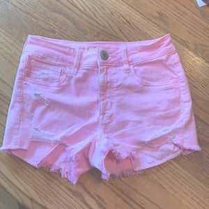 Pink AE jean shorts - size 4